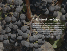 Tablet Screenshot of childrenofthegrape.com